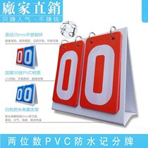 pvc flip card Sports table tennis flip card record game card flip game basketball score billiard scoreboard