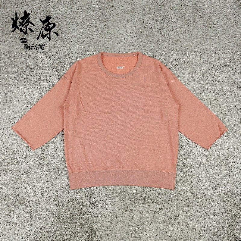 visvim JUMBO SWEAT CREW 3 4 VEGGIE DYE 18SS Vegetable Dye Crew Neck Sweatshirt