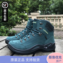 LOWA RENEGADE GTX Women outdoor waterproof non-slip warm hiking shoes mid high hike shoes