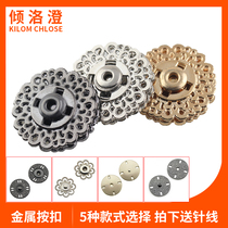 Womens coat concealed button button mother button metal snap coat coat button round button