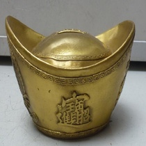 Feng Shui Ju Cai Copper Baosteel silver coin RMB piggy bank Coin storage tank Creative large Jinbao