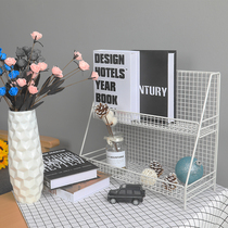 Storage basket Wrought iron frame Desktop finishing found pet teeth do not arc model dishes recommended stone stick socket heat conduction