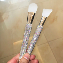 Diamond-inlaid beauty mask brush silicone mask brush set face cleaning face application mud film brush apply tool
