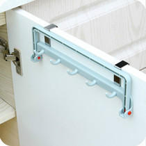  Punch-free and seamless kitchen nail-free cabinet lower hanger Hanging door back storage shelf Nail door rear hook