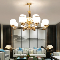 New Chinese Living Room Chandelier Modern Minimalist Atmosphere Villa China Wind Meditation Chandelier Creative Personality Restaurant Chandelier
