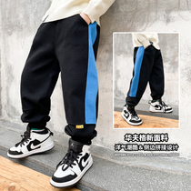 Boys pants autumn clothes 2021 new children Foreign style casual pants 10 middle and big boy handsome Korean version of sports pants 15 years old