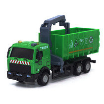 Alloy return force Sanitation garbage truck sprinkler cleaning vehicle engineering vehicle boy childrens toy model car supply