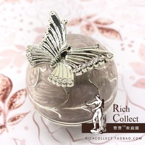 Three-dimensional butterfly jewelry dice color coin powder purple spherical Bohemia retro collection box