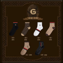 2022 socks mens stockings net red popular socks high-end medium-length couples spring four seasons pure cotton trend socks