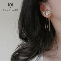 YOUR EARS original design hand made 14K gold shell flower temperament earrings small earrings