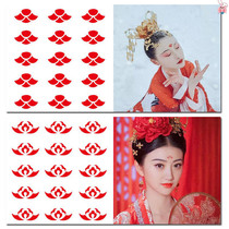 Childrens eyebrow applique front sticker bride costume forehead print Hanfu ancient baby tattoo sticker durable waterproof