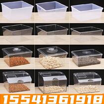 Transparent Plastic Snacks Box Pendulum Ground Stall Refreshing Box Peanuts Bulk Translucent Melon Cake Thickened Exhibition Cabinet Seafood