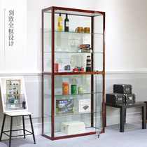 Miaoshi modern simple glass display cabinet Gift sample display cabinet Display cabinet Cosmetic products Transparent glass cabinet
