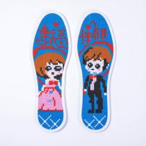 New cross stitch insole embroidery embroidery hand-made semi-finished cloth surface precise marriage requires own embroidery