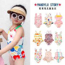 Childrens swimsuit female girl princess cute Korean baby swimsuit 2-3 years old girl baby swimsuit 1 year old cute