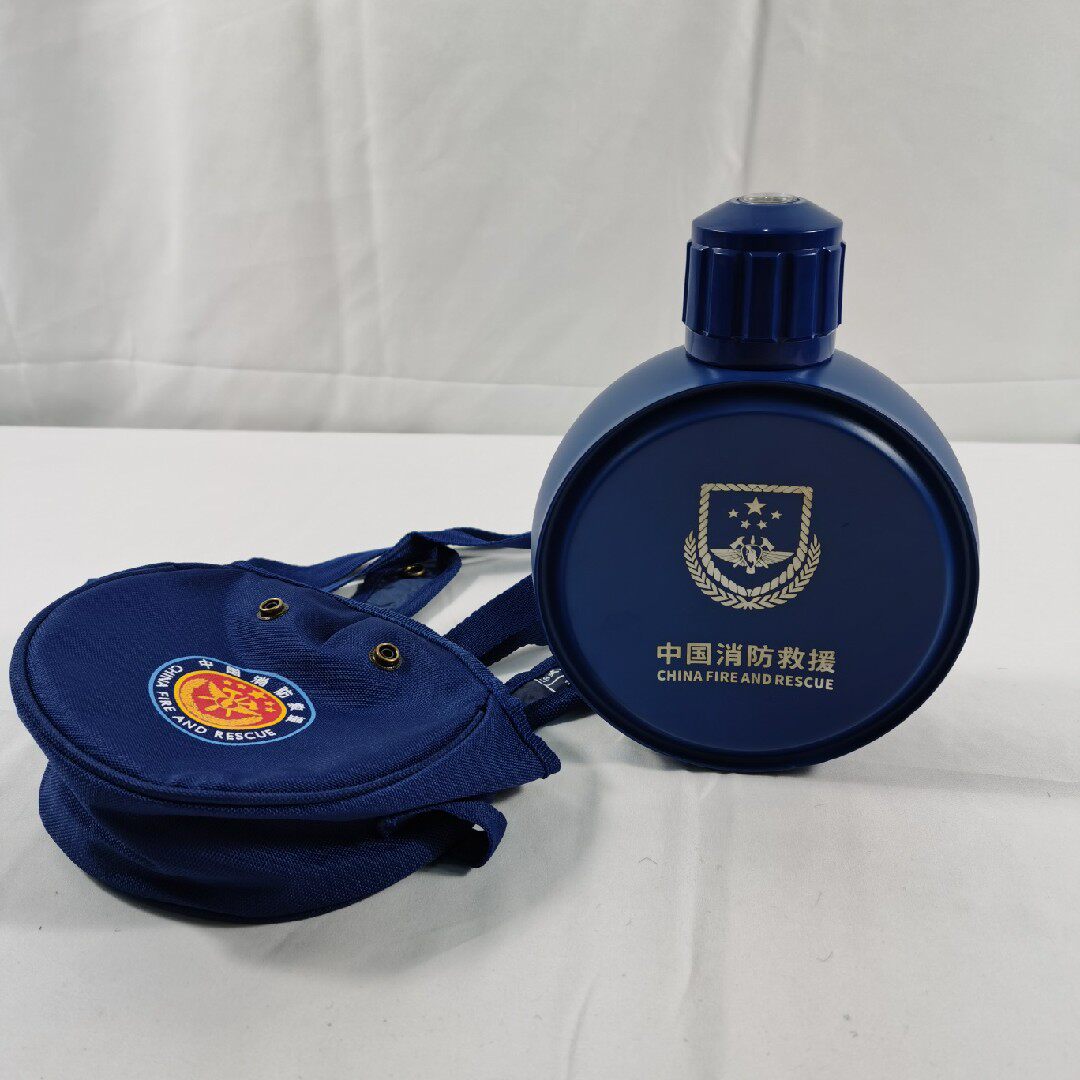 19 Fire Insulation Cups Outdoor Hiking Resupply Cups CFR Kettle Blue Stainless Steel Cup 800ml Military Meme Compass