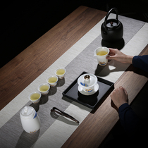 Defied High White Ceramic Teapot Hand Jade Porcelain Bubble Ancient Tea Road Home Utilita Tea With Tea Maker Single Pot Big