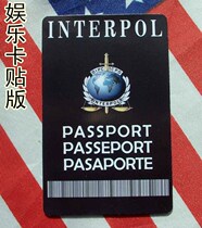 American badge personality Interpol sticker Bus card Bank card Meal card Door card card sticker