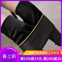 Japan Beats Bottom Pants Women Matt Pants Autumn Winter Outwear With Gush Thickening High Waist Elasticity Big Code Fat Mm Small Leggings Pants