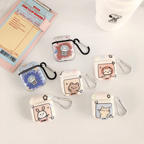 Cute cartoon animal airpods Pro protective cover Apple wireless Bluetooth Silicone 2 3rd generation headphone cover Female ins wind personality creative ipods shell cover iPhone headset