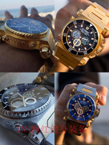 Xiao Li with S-FORCE American Fitness Muscle Watch Orsay Large Dial 50mm Waterproof Quartz Watch Watch