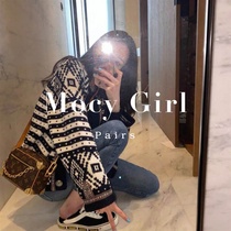 sandro asw small Fragrant Sweater Jacket Women 2021 New Korean Loose Round Neck Knitted Cardigan Top