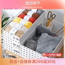 likeit Japan Import Superimposed Containing Box Cabinet Classified Storage Finishing Containing Basket plastic separating box