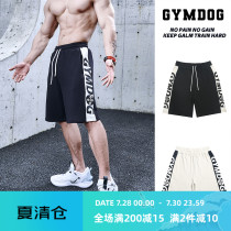 GYMDOG homemade tide brand letters color fitness shorts mens running training large size loose sports five-point pants