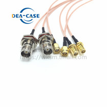 SMA rotating TNC-K female outer screw inner hole adapter wire 50-1 5 RF coaxial line RG316 silver plated wire