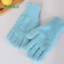 Kitchen wet and dry lazy wipes housework cleaning table water absorption do not lose hair gloves fine fiber scrub