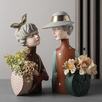 Nordic cute bow girl ornaments bedroom decorations desktop love creative birthday gifts furnishings on behalf of hair
