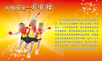 598 film poster printed display board inkjet photo 19 Chinese national ball table tennis competition brief introduction