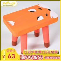 INS Nordic creative solid wood childrens stool Home low stool Kindergarten baby stool custom foreign trade cross-border
