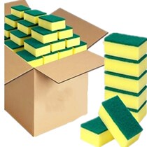 Kitchen degreasing double-sided thickened brush bowl sponge wipe home cleaning powerful decontamination magic block magic washing pot artifact