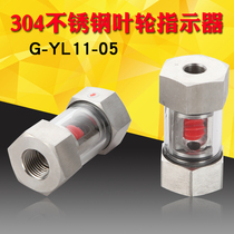 304 stainless steel power plant boiler desulfurization tubular impeller indicator 360 degree vertical pipe glass sight glass flow