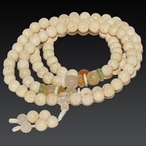 Hui Bao Selected Candied Prayer Beads 108 Grain 8mm Boutique Stars Moon Bodhi Honey Wax Necklace Candied Buddha Beads Design With Green Pine Stones