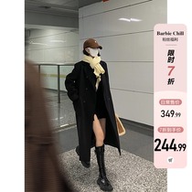 Aunt Barbies aunt Korean teas in the winter thickened retro little guy with a long fur coat