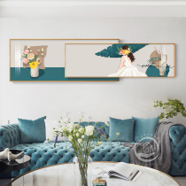 Nordic hipster figures living room decoration painting modern bedroom bedside painting sofa background wall abstract hanging painting