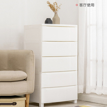 Alice plastic drawer type storage cabinet multi-layer Alice thick baby clothes cabinet storage box five drawers cabinet