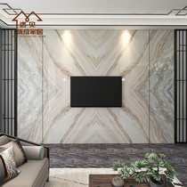 Bamboo and wood fiber integrated wall panel Imitation marble wall panel Home decoration tooling Whole house custom quick installation background wall gusset