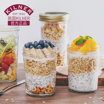 Kilner yogurt cup Overnight Oatmeal cup glass bottle sealed jar food grade bottle storage tank small jar with lid