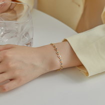 Supersens bracelet girlss culture brief about 100 hitch a niche design metal texture retro floral hand decorated female