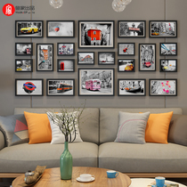 Simple modern solid wood photo wall decoration European living room dining room photo cultural Wall photo frame personality combination hanging wall