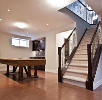 GRANORTE European imported cork floor Paste type lock type Gano cork floor Dark brown