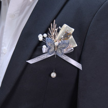 European style high-end corsage Eternal Angel bride groom butterfly corsage brooch New Years Day Christmas gift clothing accessories