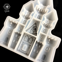 miss small morning diy crystal drop glue uv resin rubber princess castle silicone mold semi-solid luxury
