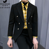 Rich Guido Double Volleyball Buckle Suit Man Yuppie Suit Handsome Korean version Trend Inn Wind is fitting for a casual jacket