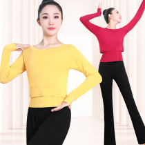 Body dance practice jacket female modern dance modal two-piece long sleeve Chinese National classical dance pants