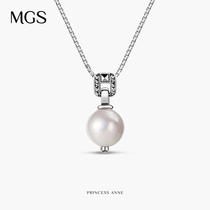 MGS ancient silver new Tide retro fashion temperament elegant light luxury baroque pearl necklace female choker