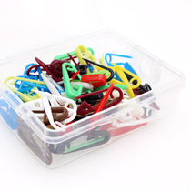 Butterfly brand plastic safety pin color childrens clothing hanging tag rope small pin buckle 50 transparent box